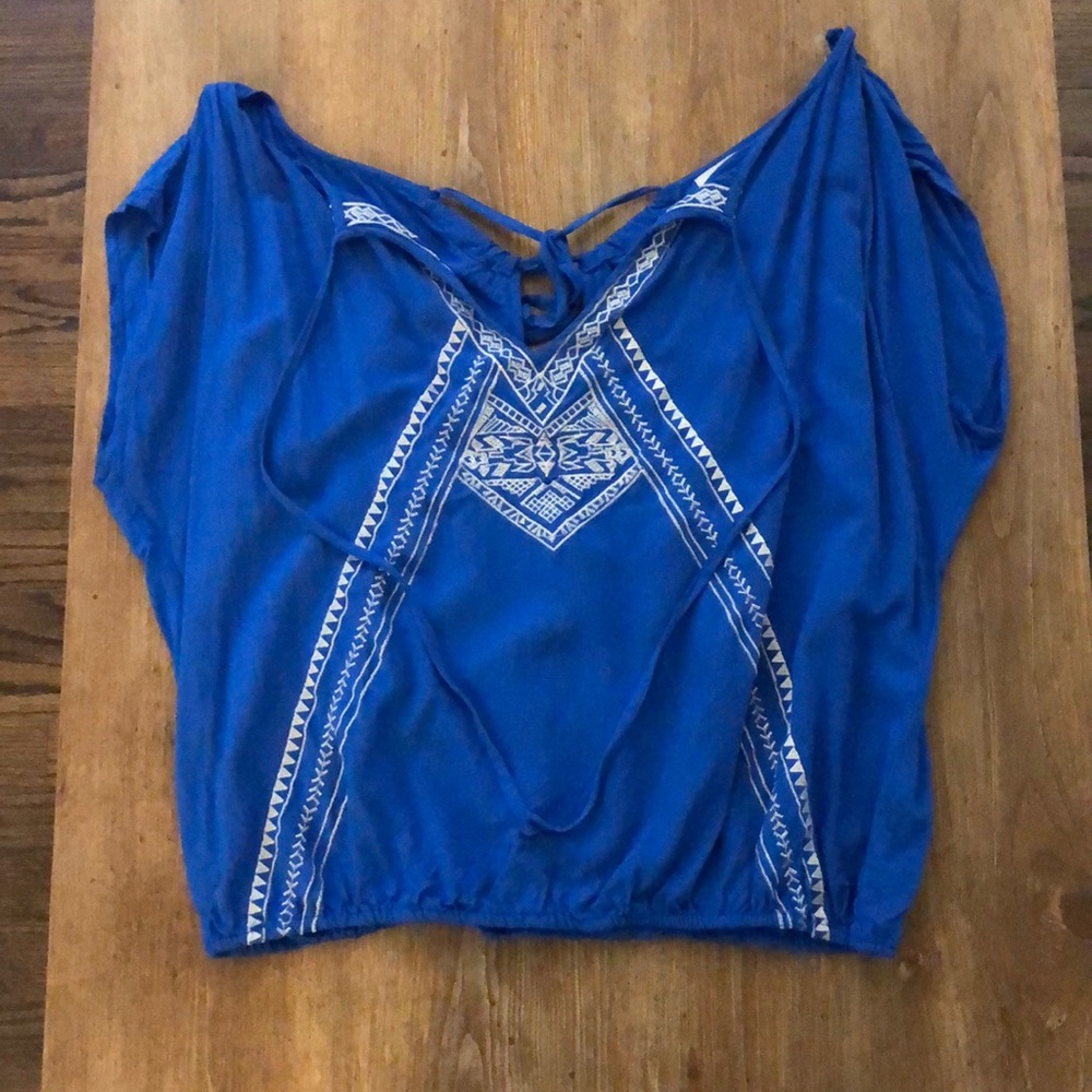 Tobi Open-Back Blouse